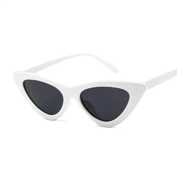 Modern Vintage Cateye Sunglasses Cool Women Retro Small Cat Eye Sun Glasses Elegant Designer Colorful Eyewear For Female Polarised Cat Eye Sunglasses for Women, 100% UV Protection Retro Narrow Pointy Cateye Womens Sunglasses